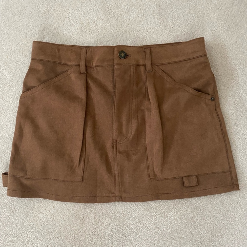 LIONESS BROWN SKIRT XS
